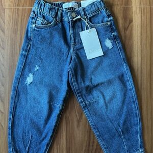 Zara 4Y Barrel Jeans